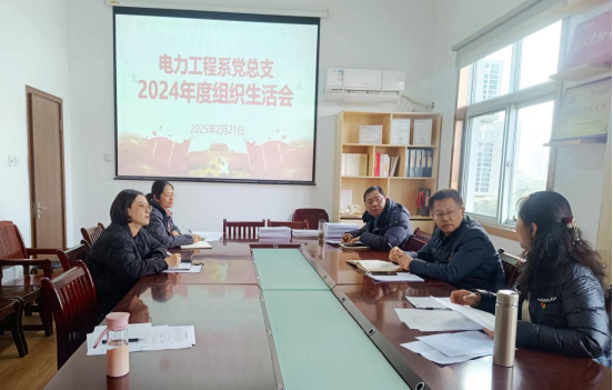 电力工程系党总支：组织召开2024年度组织主活会